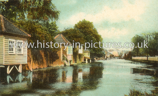 The River Lee, Ware, Herts. c.1918